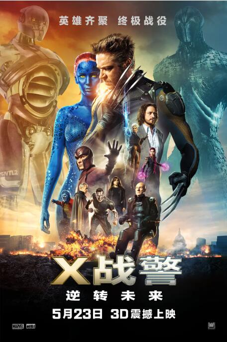 2018科幻片《X战警：逆转未来》迅雷下载_中文完整版_百度云网盘720P|1080P资源